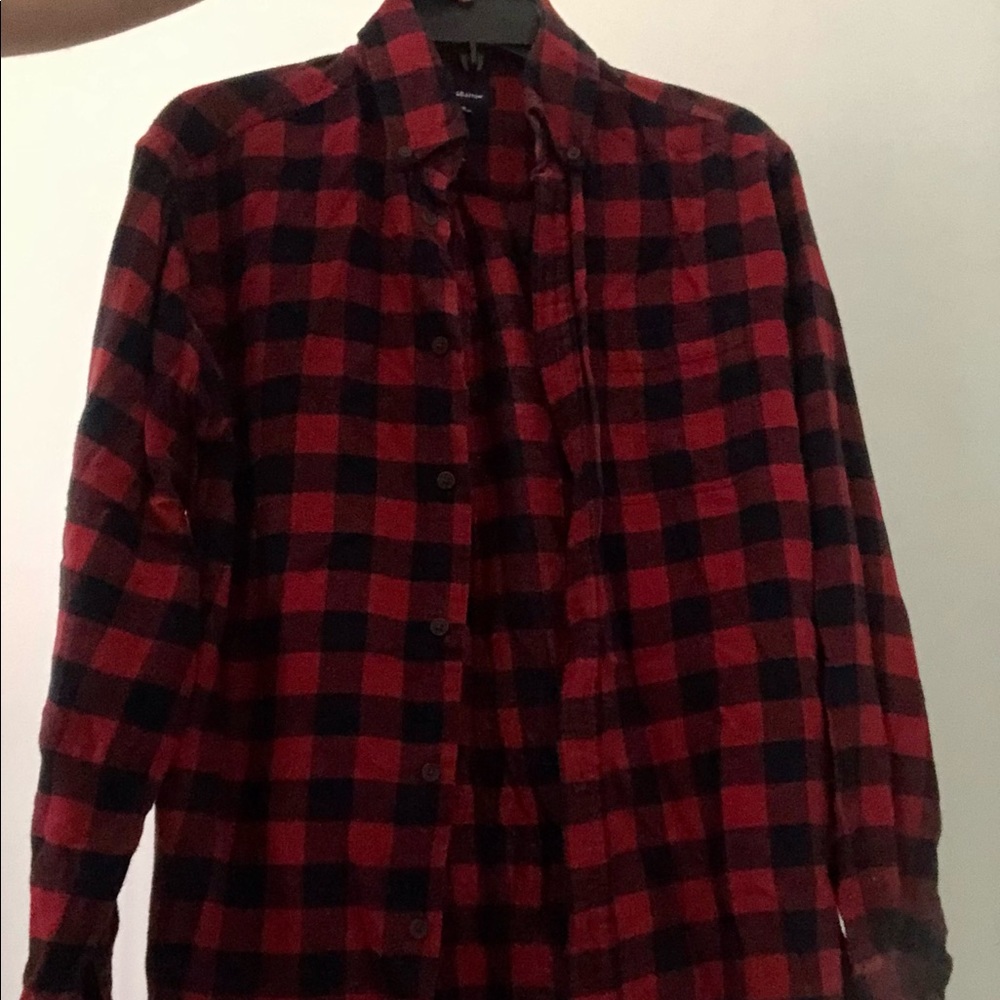 Mens plaid long sleeve